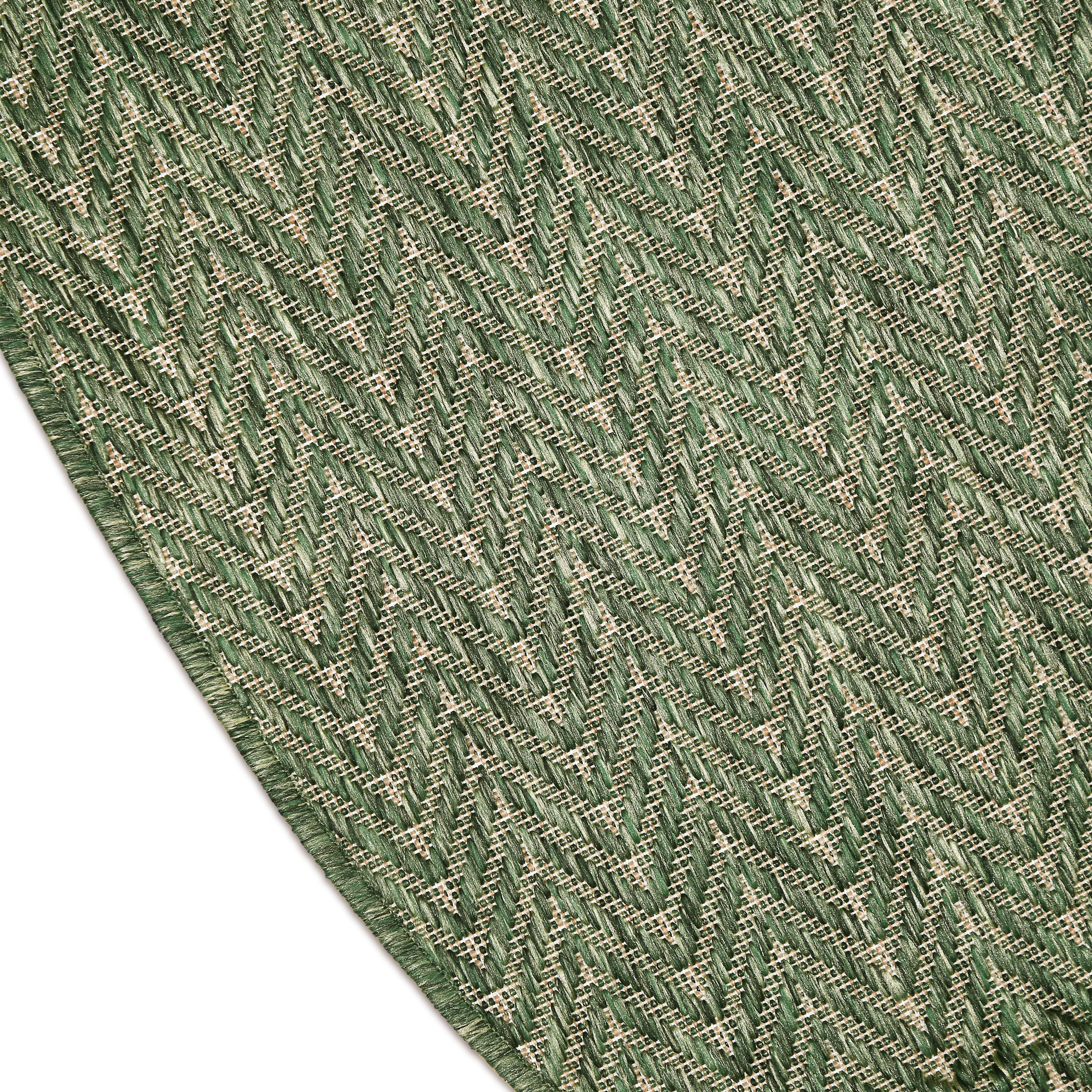 Nourison Horizon Indoor/Outdoor 8' x Round Green Modern Rug