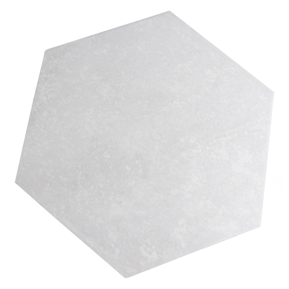 Sample – Mazzo Hex White Porcelain Floor and Wall Tile