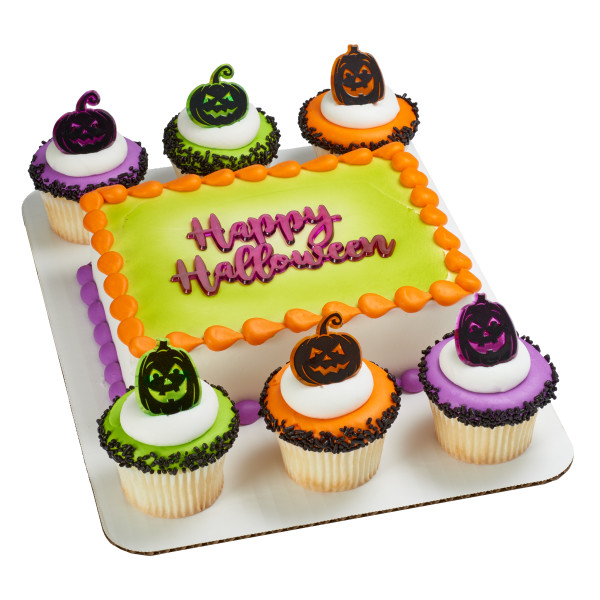 Pumpkin Silhouette Cupcake Rings
