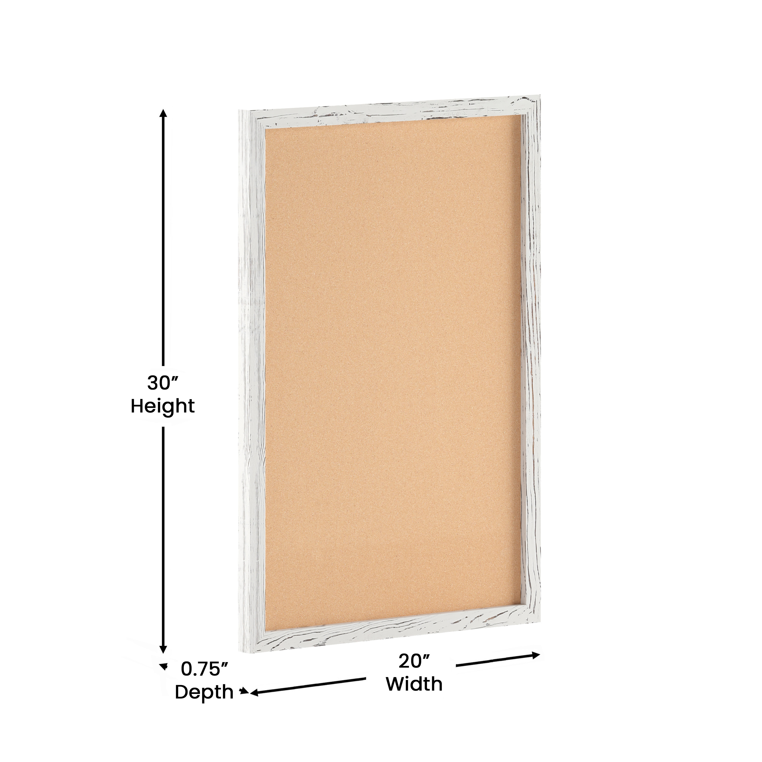 Camden Rustic 24" x 36" Wall Mount Cork Board with Wooden Push Pins for Home,... - Picture 18 of 25