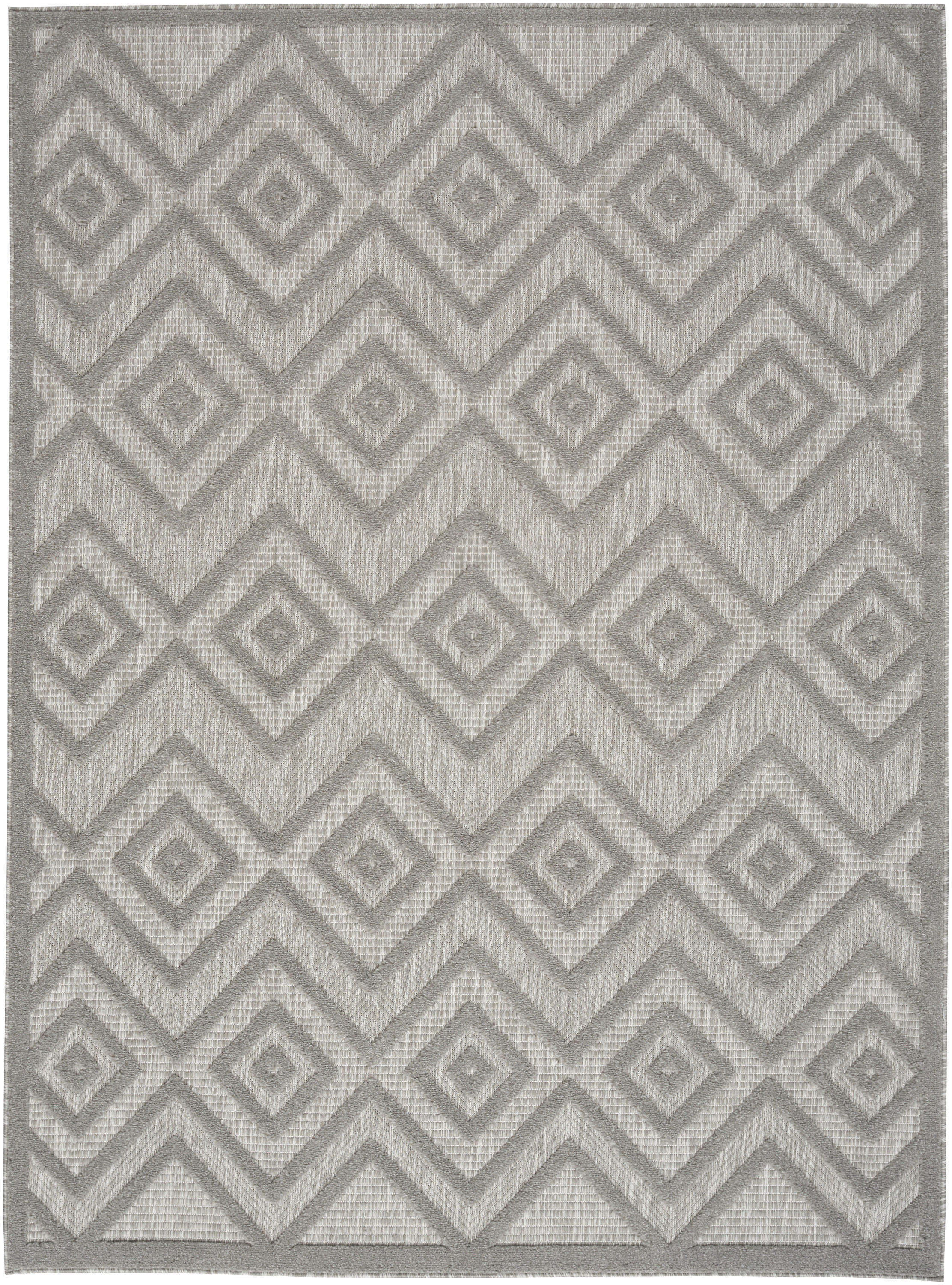 Nourison Versatile 4' x 6' Silver Grey Modern Rug