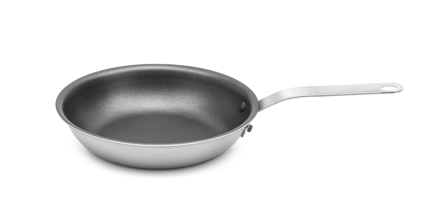 8-inch Tribute® 3-ply fry pan with CeramiGuard® II nonstick coating and plated handle
