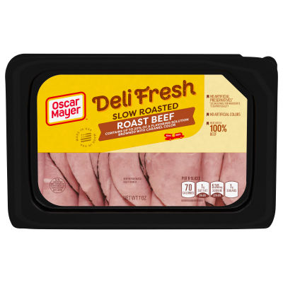 Oscar Mayer Deli Fresh Slow Roasted Roast Beef, 7 oz Tray