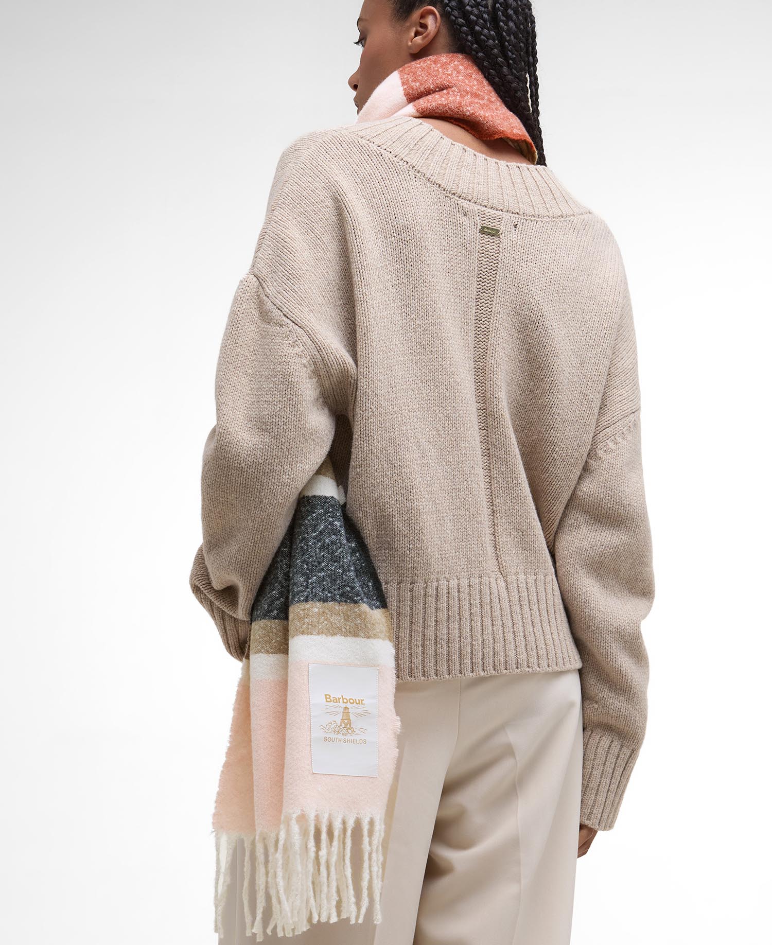 Paige Striped Scarf image number 6