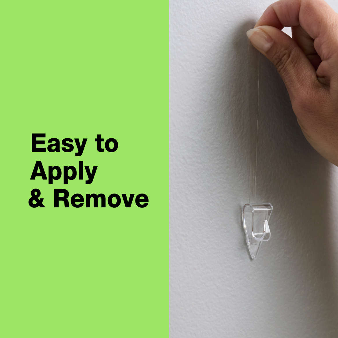 FrogTape reMOVEables™ Clear Mini Hook Application Image 3