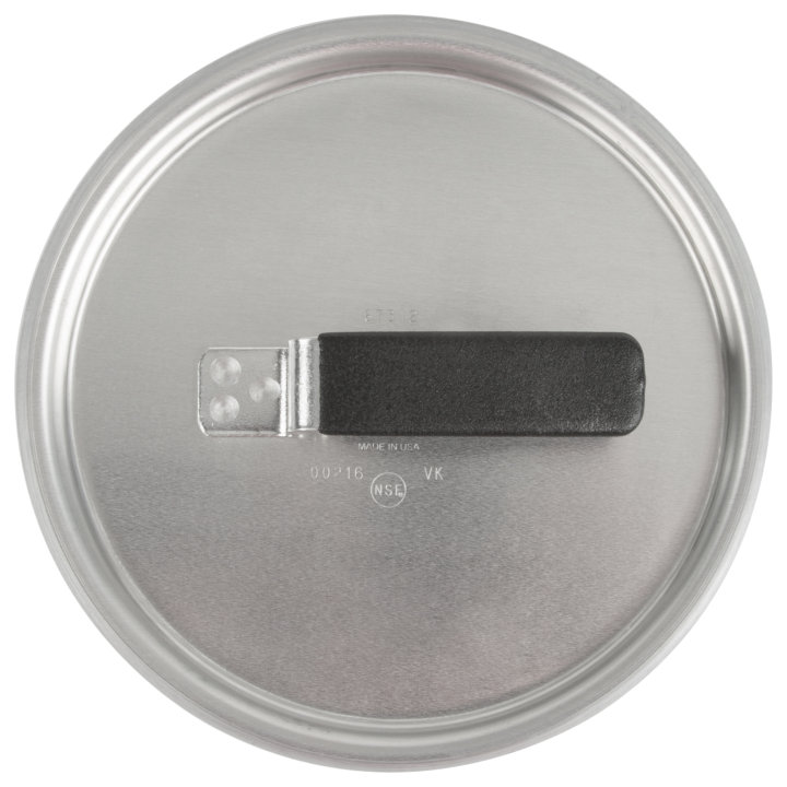 8 5/16-inch Wear-Ever® flat aluminum cover with dipped handle