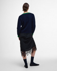 Barbour The Edit by Alexa Sammie Cardigan Nero Navy