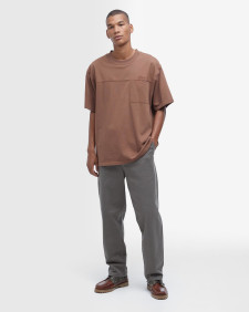Pantaloni in tessuto stretch lavato dalla vestibilità comoda 