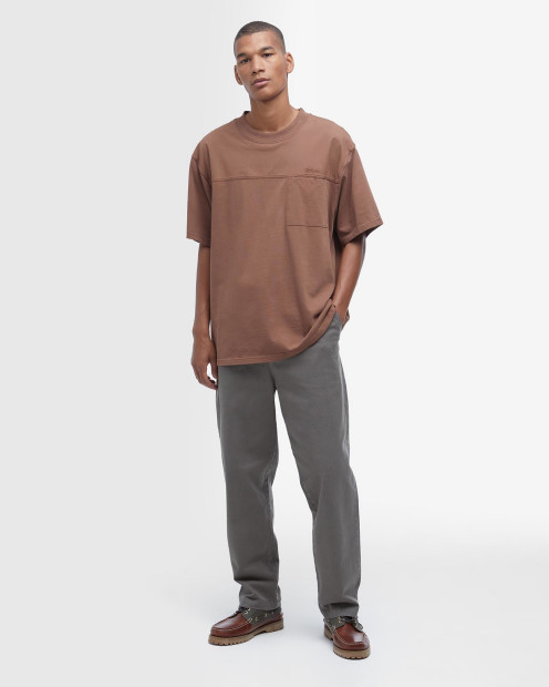 Washed Stretch Relaxed Trousers Gunmetal