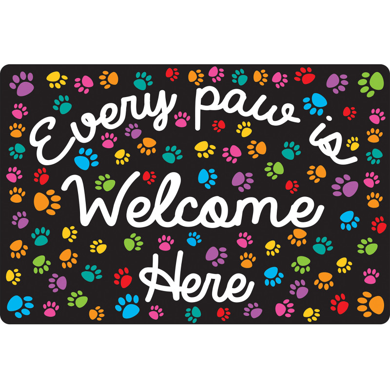 Computer Mouse Pad, 8" x 10", Every Paw is Welcome Here
