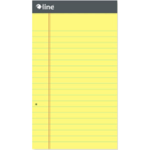 Canary Legal Pad, 50 Sheets, 5" x 8"