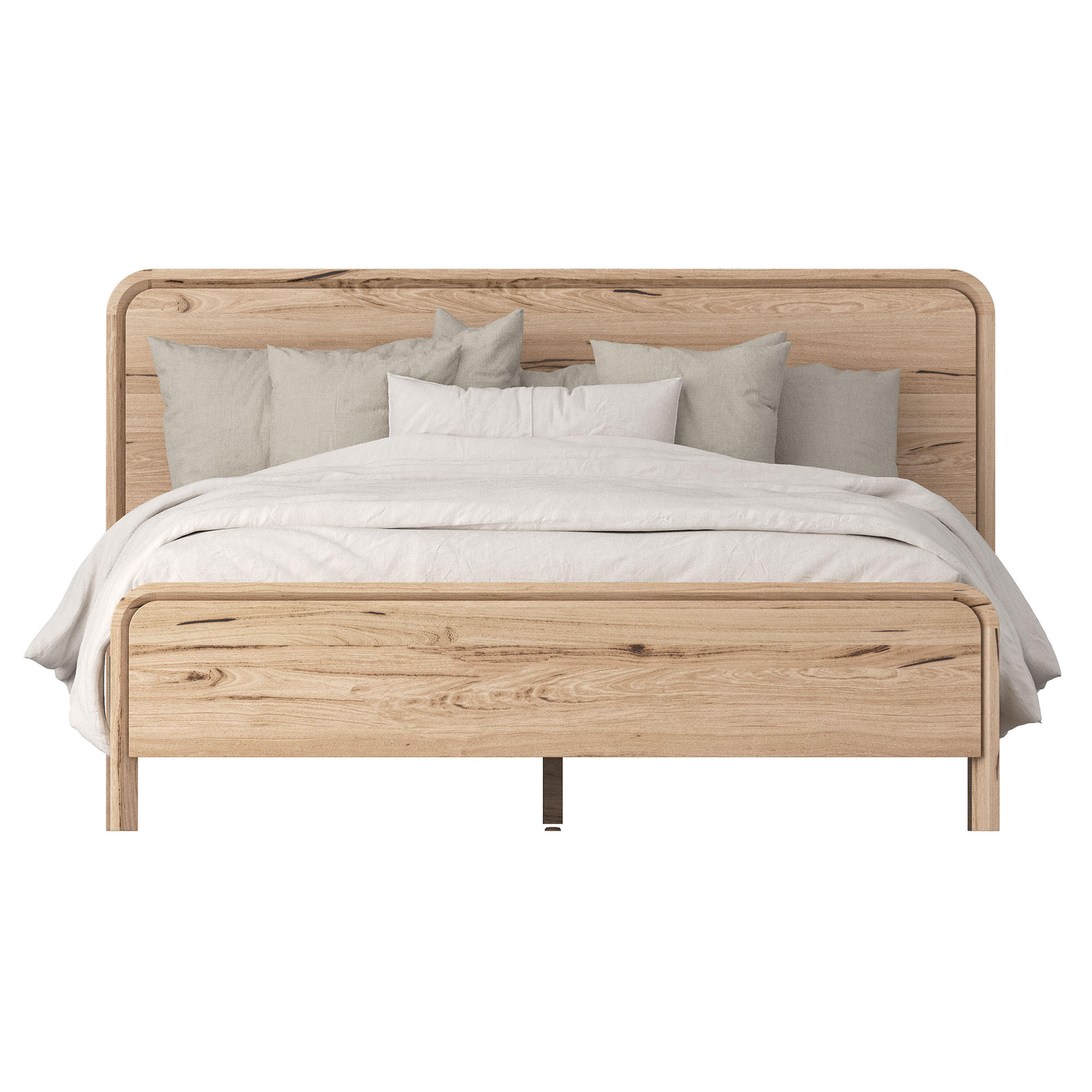 Product image of the  Lena Bed Frame, W/ Led Headboard, Natural from Forty Winks