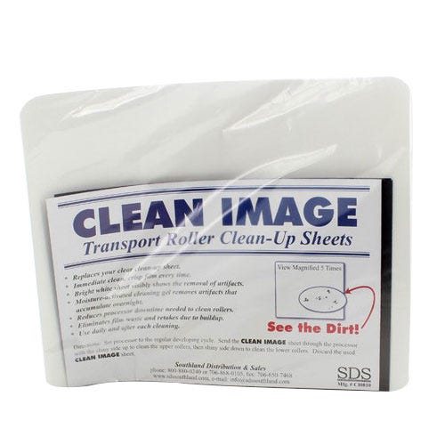 Clean Image X-Ray Processor Daily Clean Up Sheets- 50/Box
