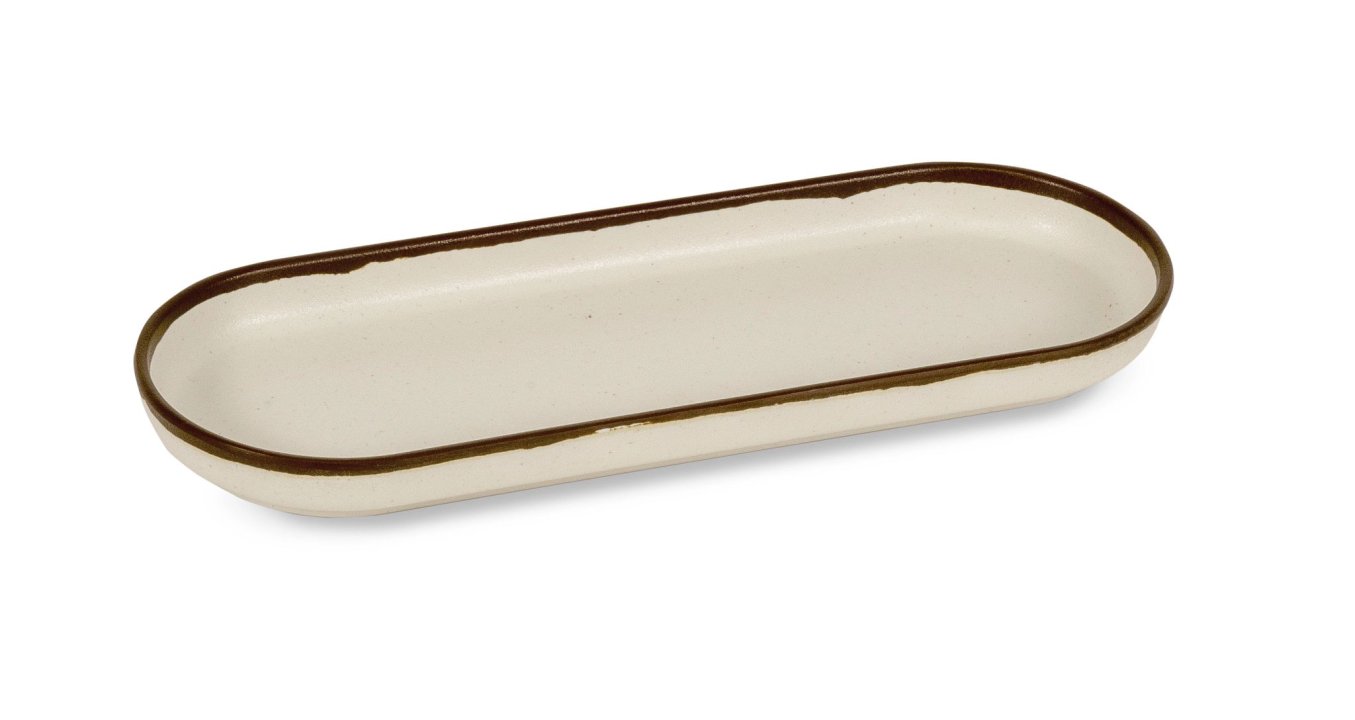 Fuente ovalada Halo de 26 x 10,5 cm