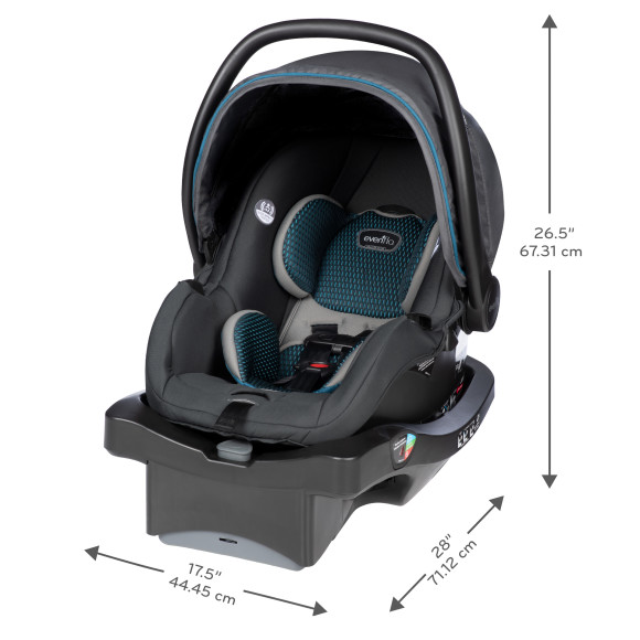 LiteMax DLX Infant Car Seat with SafeZone Load Leg Base Specifications