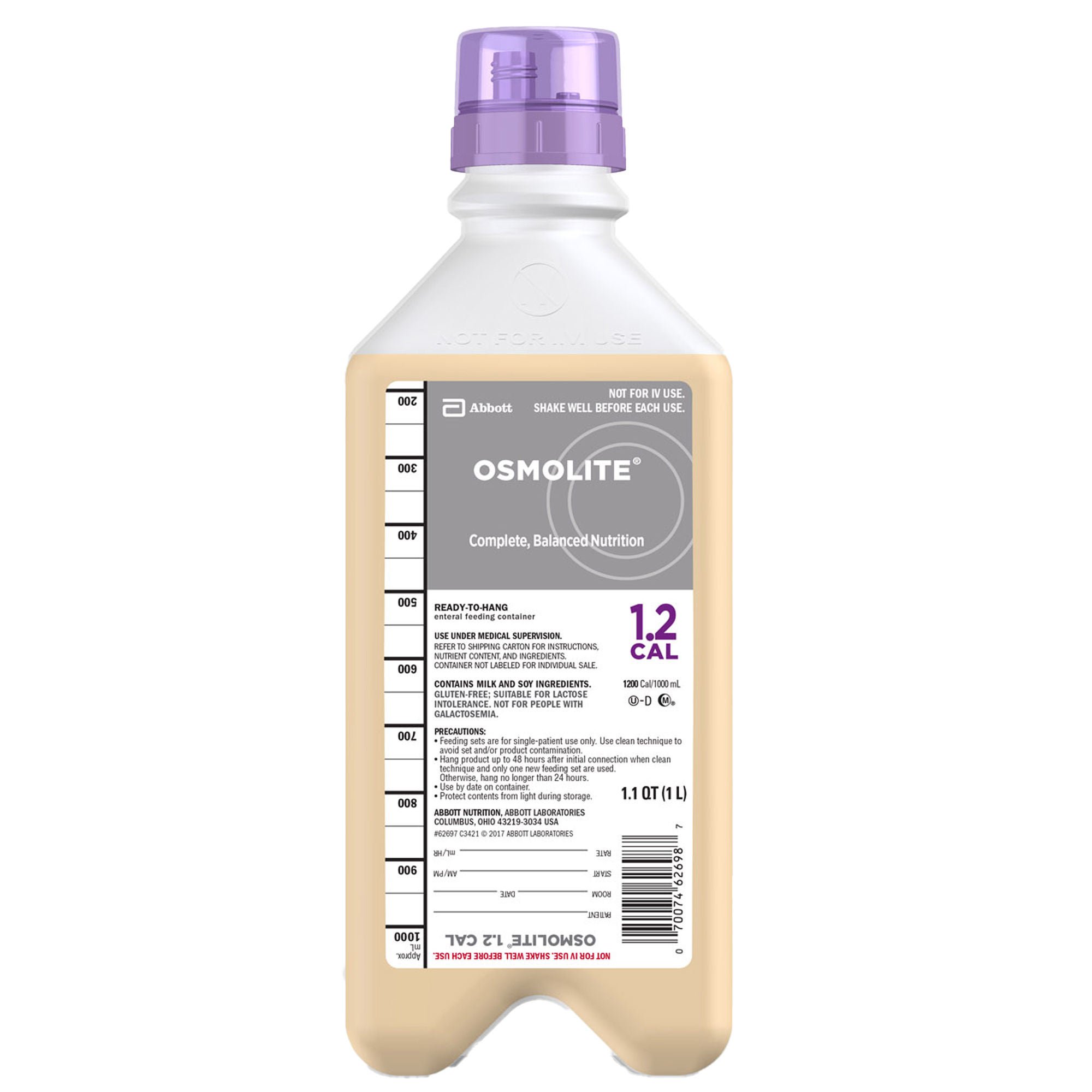Osmolite® 1.2 Cal Tube Feeding Formula, 33.8-ounce bottle