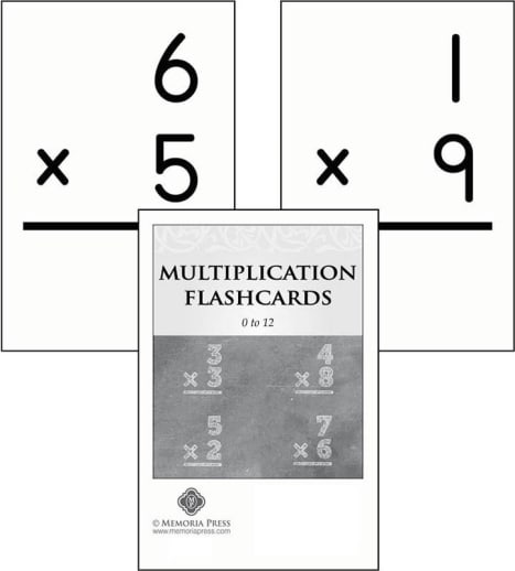 Memoria Press Multiplication Flashcards: 0 to 12