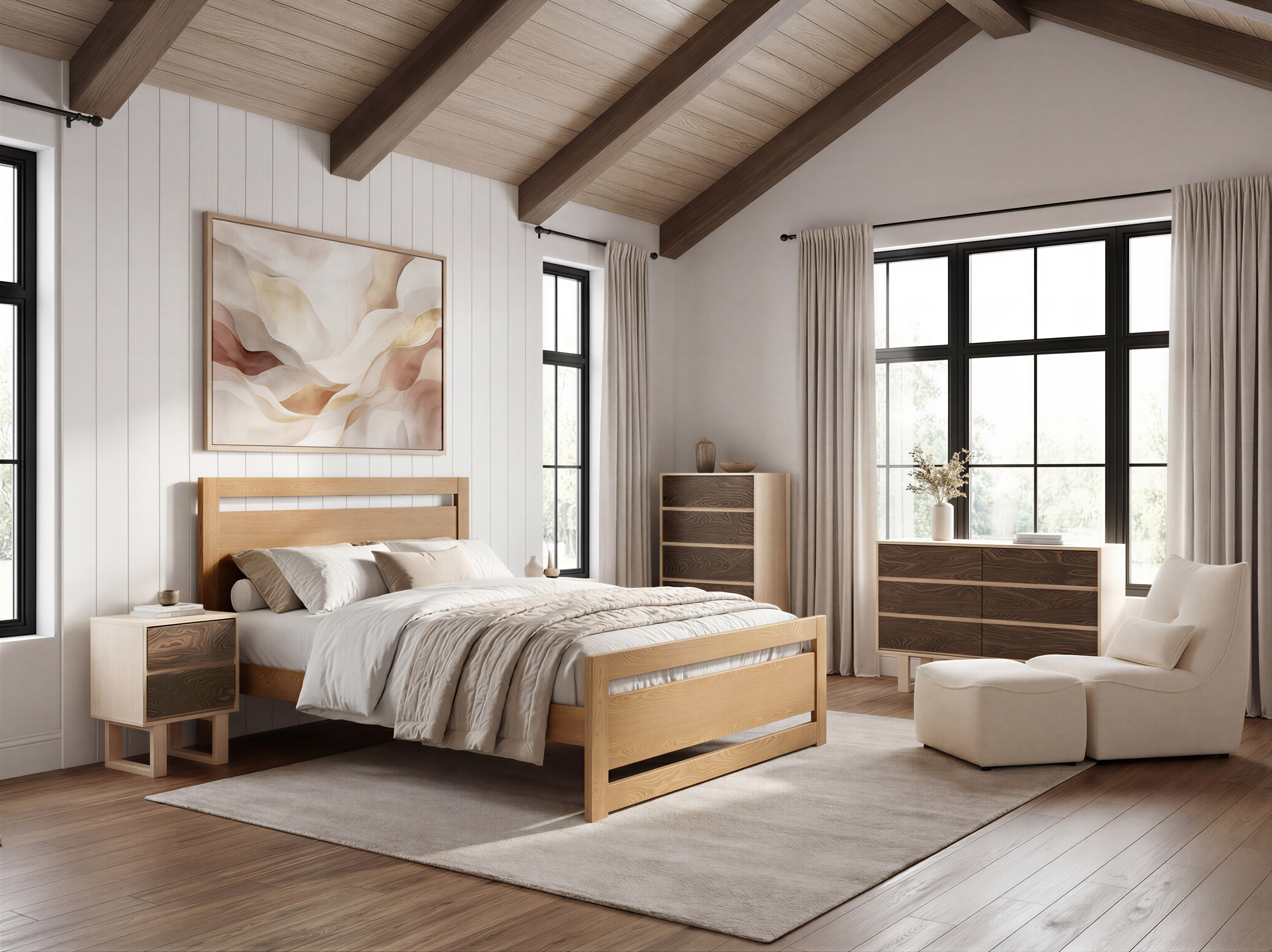 Repos Queen Bed Brown product image