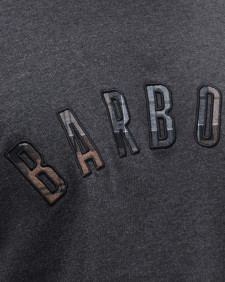Ancroft Tartan Logo T-Shirt Charcoal Marl