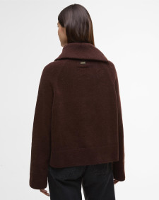 Saskia Funnel-Neck Jumper Chocolate