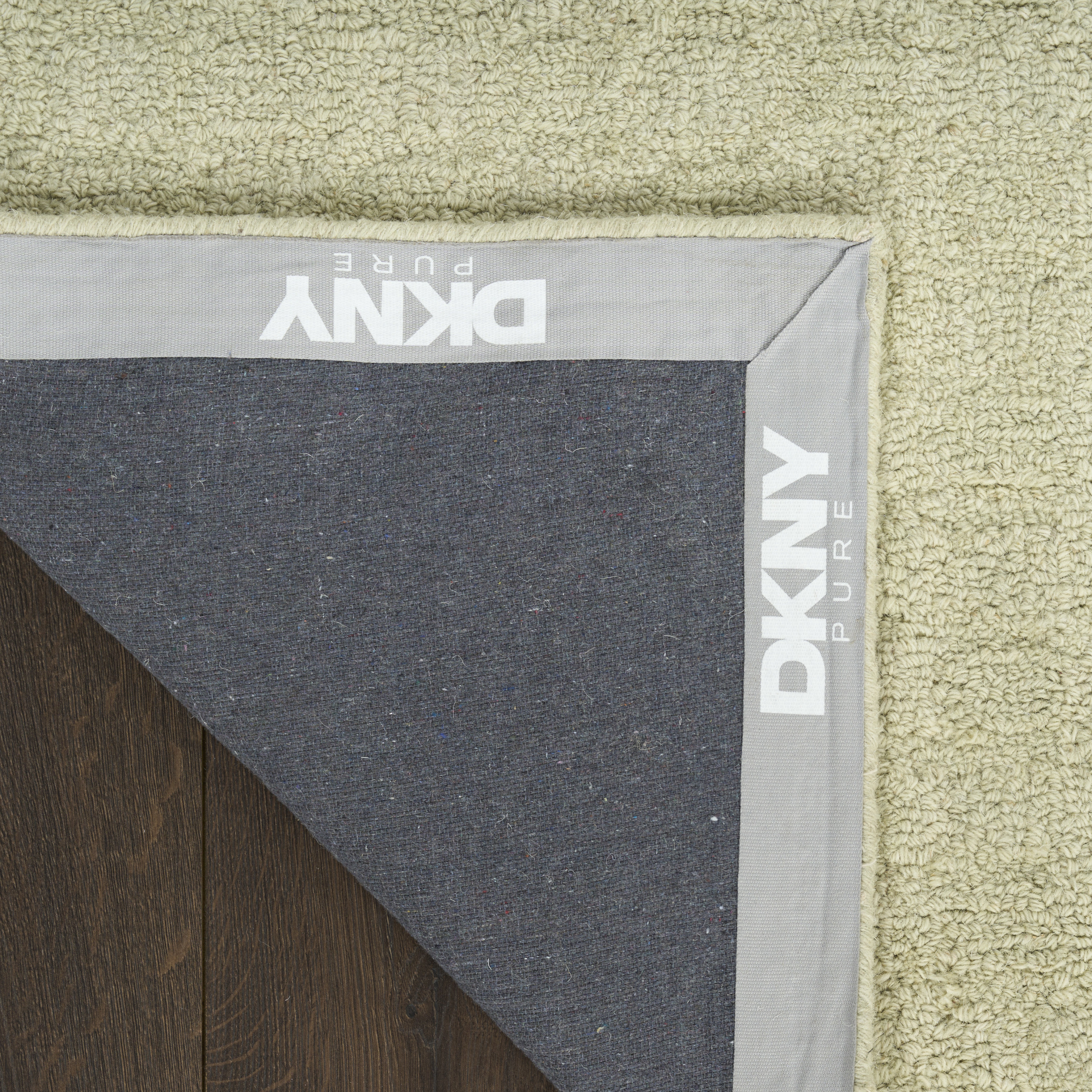DKNY Pure Grids 3'9" x 5'9" Light Green Contemporary Indoor Rug