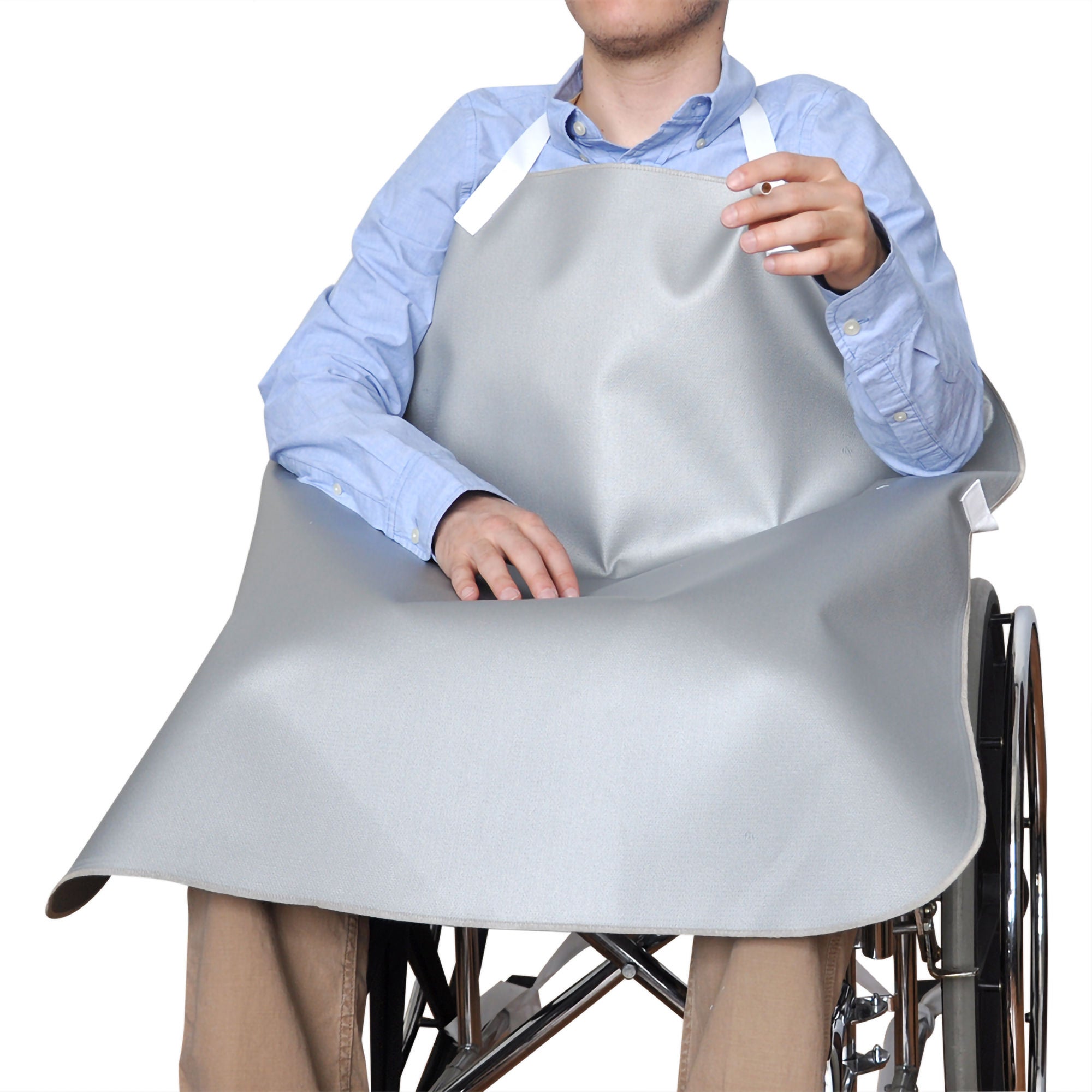 NYOrtho Deluxe Smoker's Apron, 30 x 34 in., Gray
