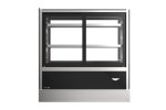 36-inch-wide 120-volt cubed-glass countertop Refrigerated deli display case with self-serve and rear access