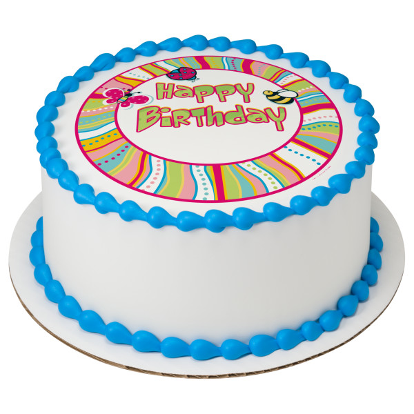 Cutie Pie Birthday PhotoCake® Edible Image®