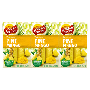 golden circle® pine mango fruit drink multipack 6x250ml image