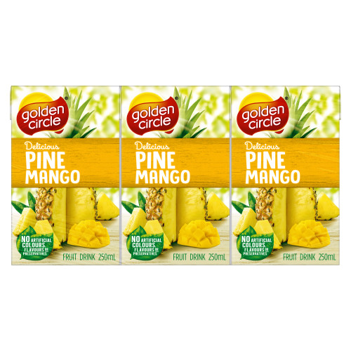  Golden Circle® Pine Mango Fruit Drink Multipack 6x250mL 