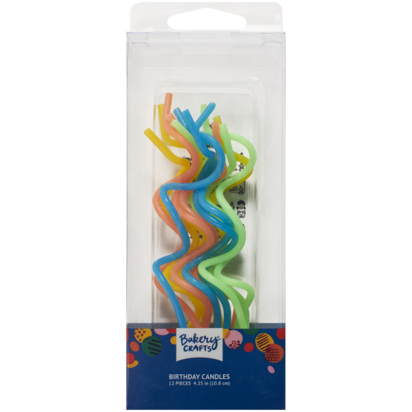 Neon Twist Shaped Candles