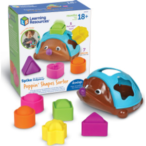 Spike the Fine Motor Hedgehog Poppin' Shapes Sorter