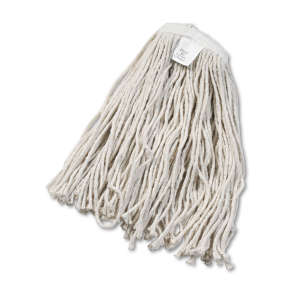 Boardwalk, Cotton Cut-End Wet Mop Head with 1" Headband, #20, White