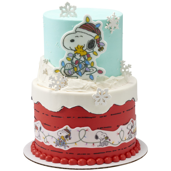 Peanuts® Snoopy® Christmas Medallions SugarStyle® Edible Decorations