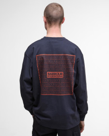 Lever Long-Sleeved T-Shirt Dark Navy