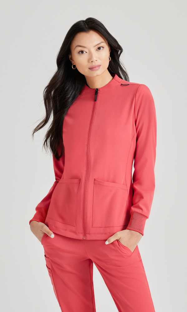 Buy Barco Unify BUW884 Women's Team 3 Pocket Zip Front WarmUp Scrub Jacket Barco Unify Online