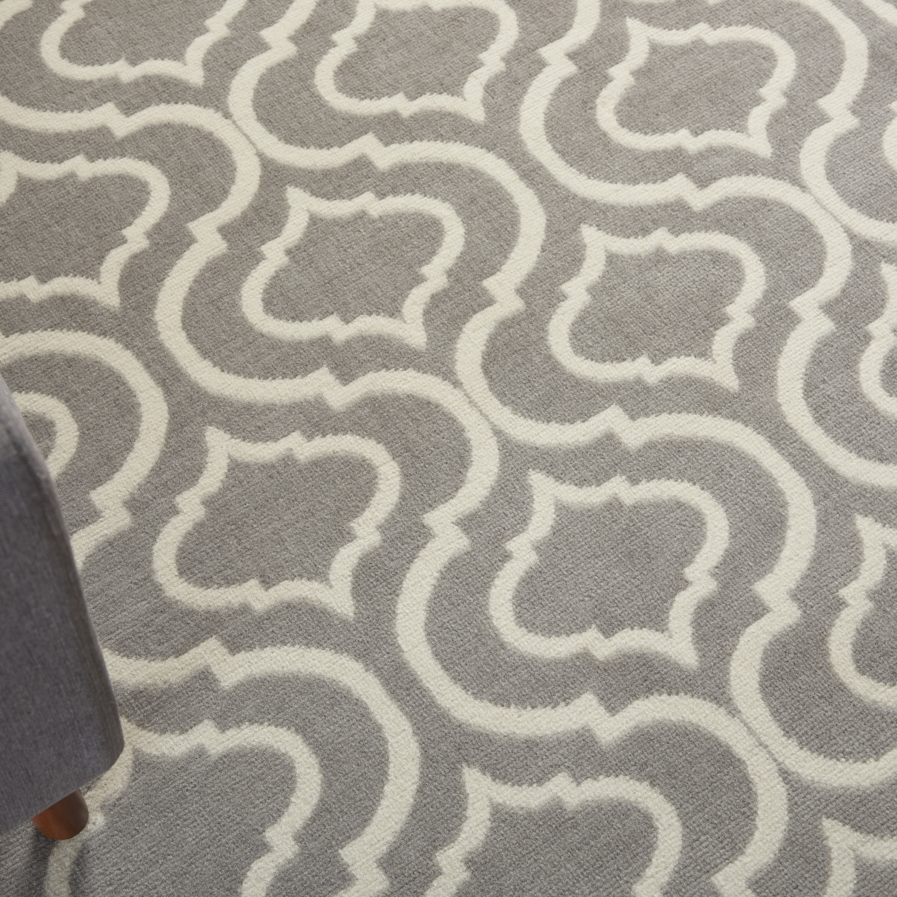 Nourison Jubilant 6' x 9' Grey Contemporary Indoor Rug