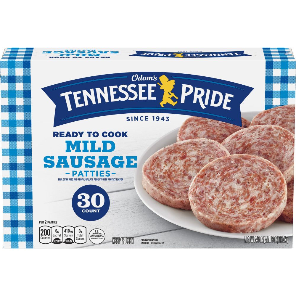 ODOMS TENNESSEE PRIDE Mild Sausage Patties Conagra Foodservice