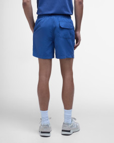 Block Print Swim Shorts North Sea Blue