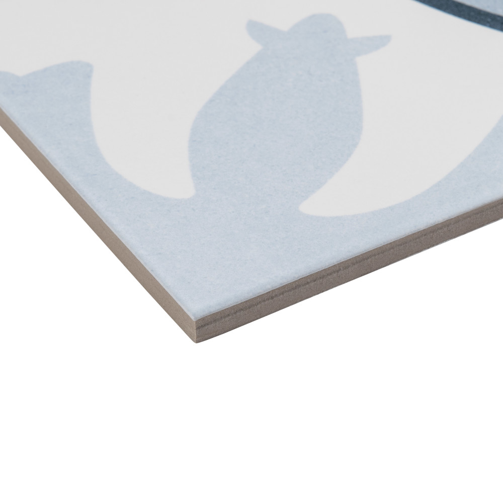 Lacour Artic 9-3/4 in. x 9-3/4 in. Porcelain Floor and Wall Tile