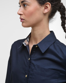 Saffron Midi Dress Dark Navy