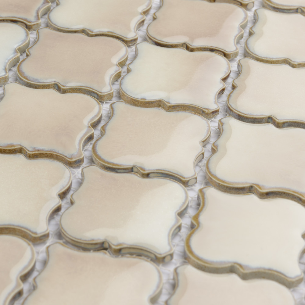 Hudson Tangier Truffle 12-3/8 in. x 12-3/8 in. Porcelain Mosaic Tile