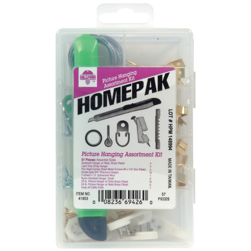 Hillman Homepak Picture Hanging Assortment Kit 5lbs-50lbs