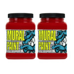 Chroma Mural Paint Pint Stop (Red) Pack of 2