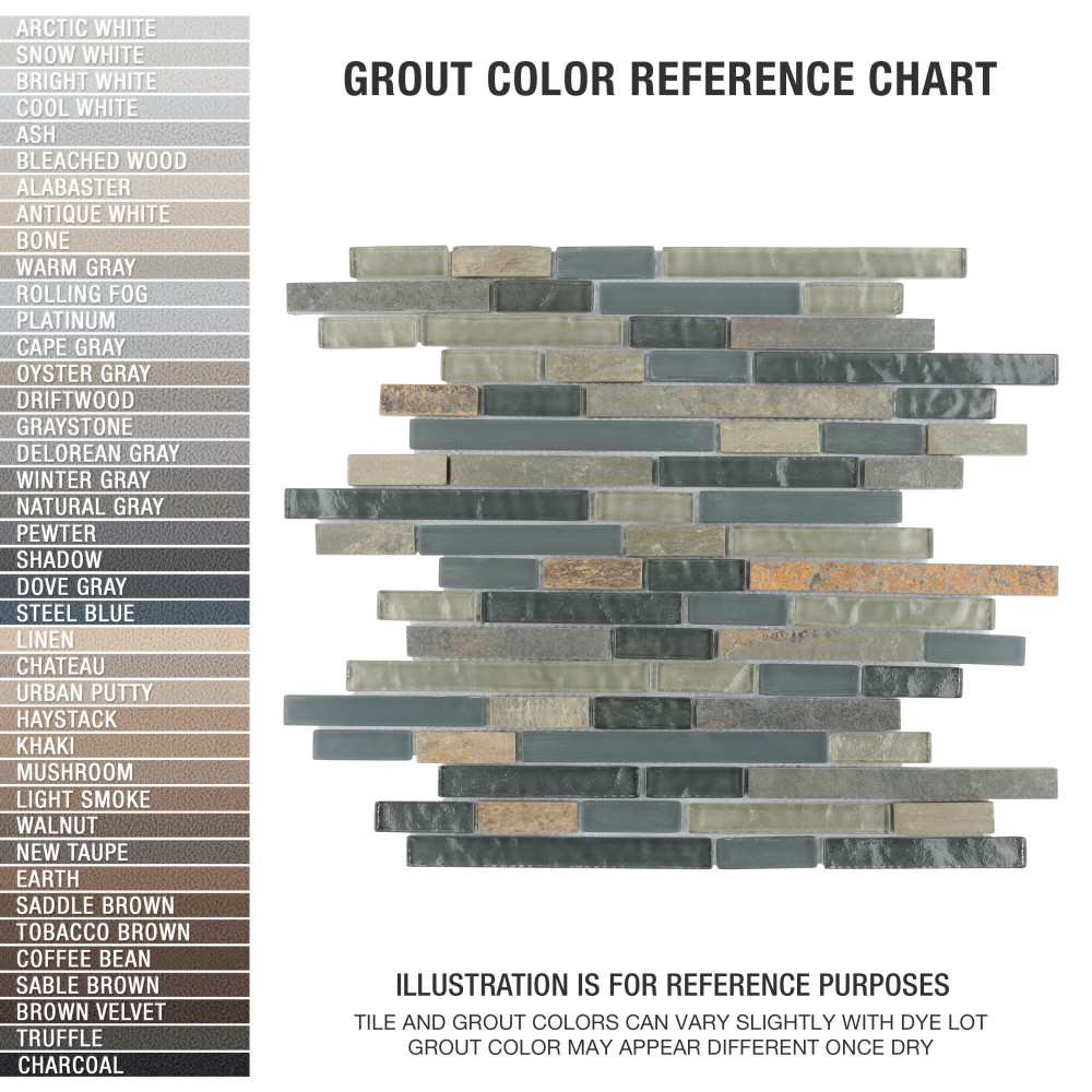 Tessera Piano Wisp 11-3/4 in. x 11-7/8 in. Glass Mosaic Tile