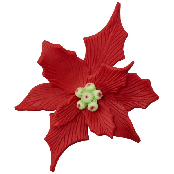 Poinsettia Gum Paste Flowers