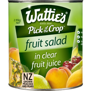 wattie's® fruit salad in clear fruit juice 2.95kg image