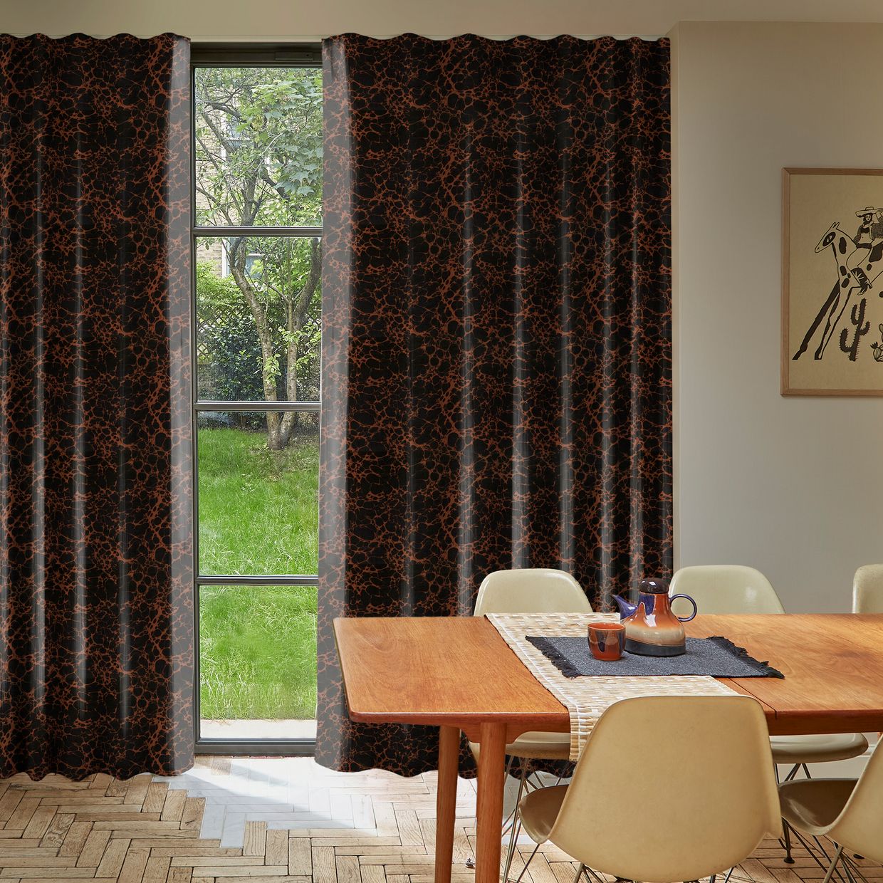 Margate Marble Tobacco Curtain