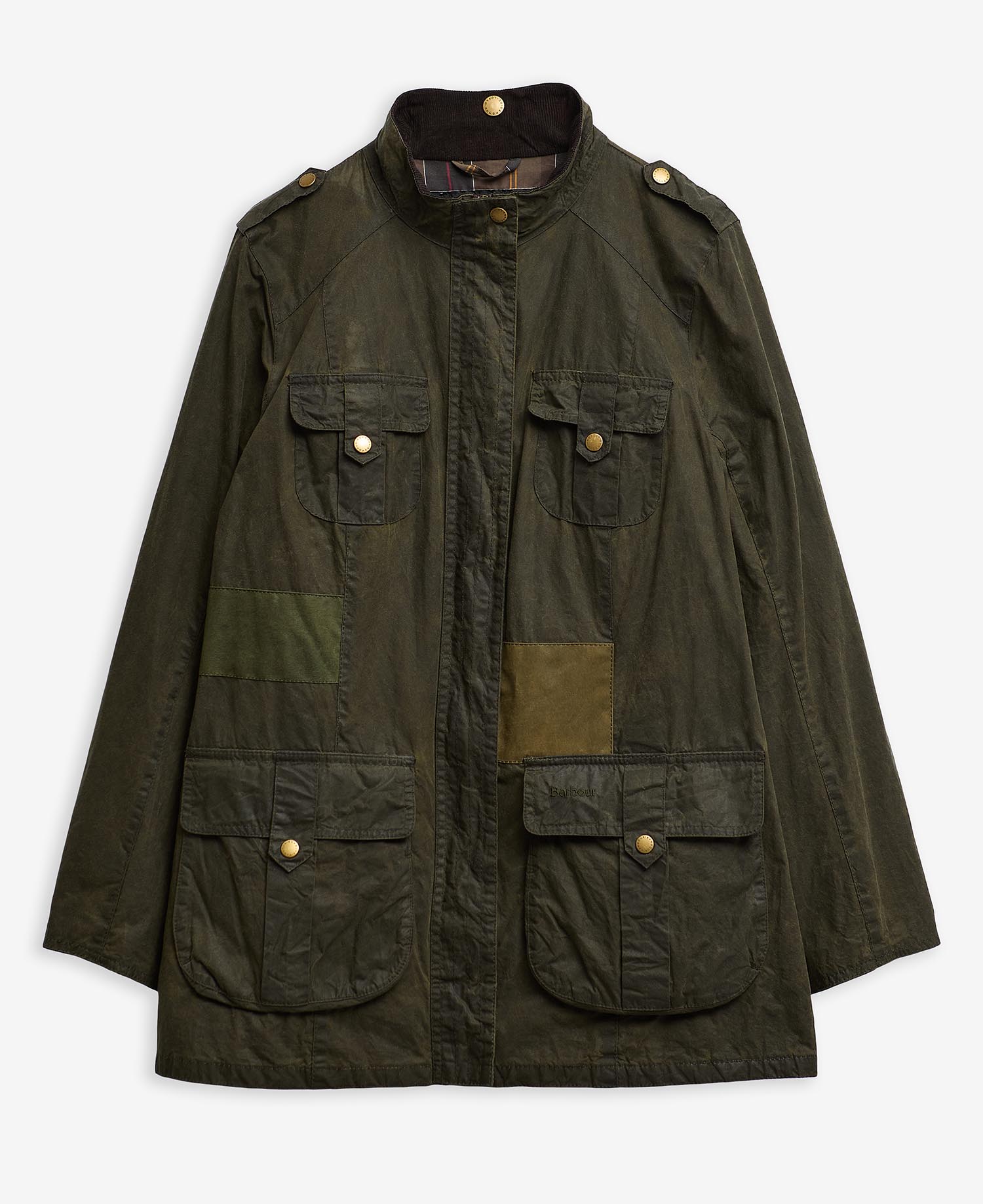Barbour Re-Loved Defence Waxed Jacket - Size 18 image number 0