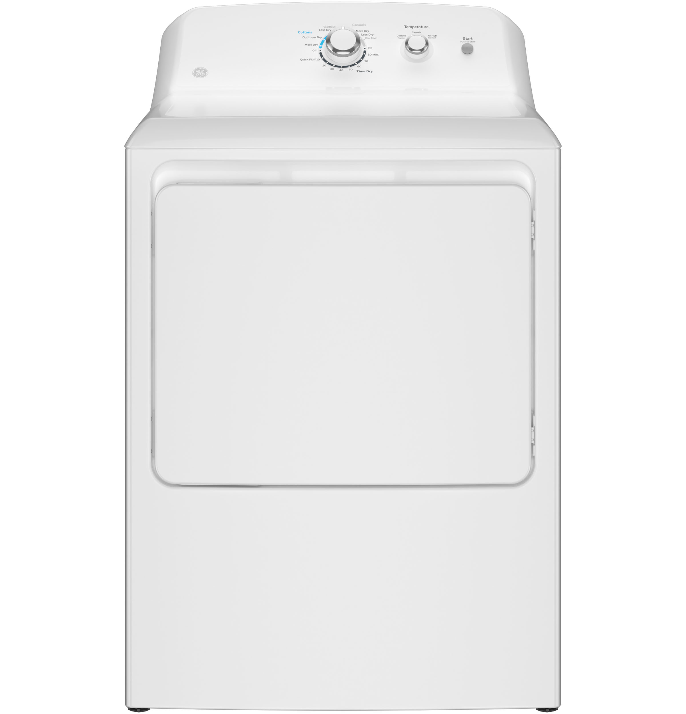 GE 6.2 cu. ft. Capacity Electric Dryer with Up To 120 ft. Venting and Shallow Depth​